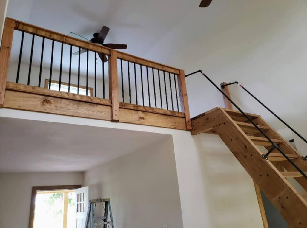 Rains Mill Custom Wood Stairs.